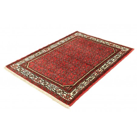 Tappeto Hamadan Persia marrone blu 112x141