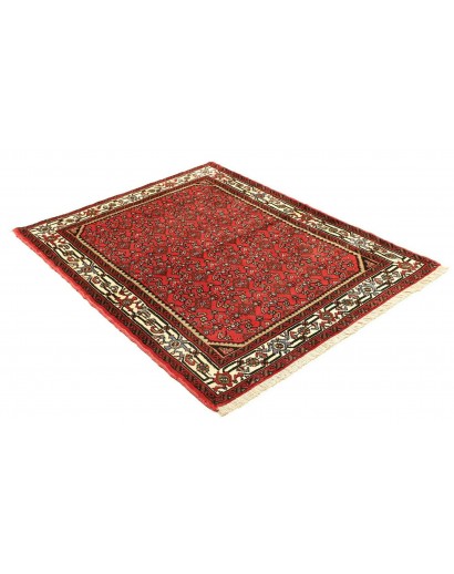 Tappeto Hamadan Persia marrone blu 112x141