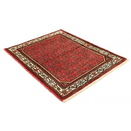 Tappeto Hamadan Persia marrone blu 112x141
