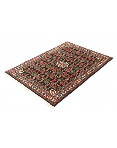 Tappeto Hamadan Persia grigio giallo 100x144