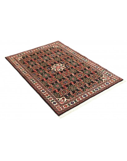 Tappeto Hamadan Persia grigio giallo 100x144