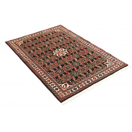 Tappeto Hamadan Persia grigio giallo 100x144