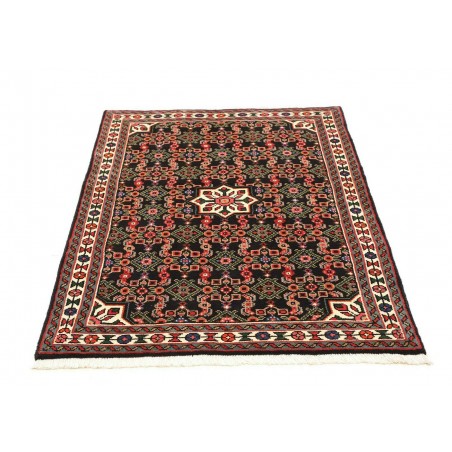 Tappeto Hamadan Persia grigio giallo 100x144