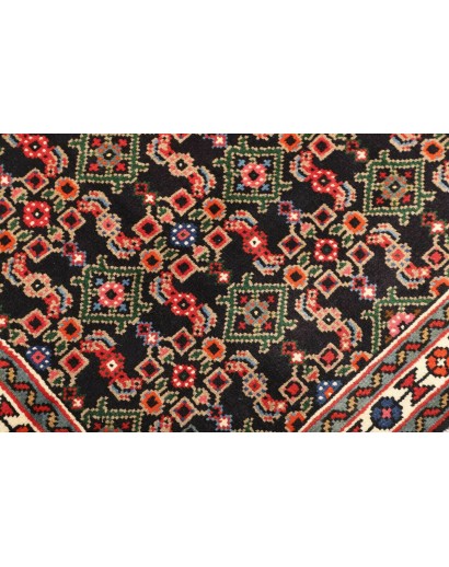 Tappeto Hamadan Persia grigio giallo 100x144