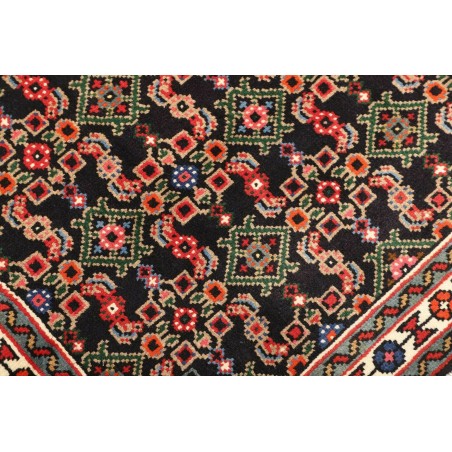 Tappeto Hamadan Persia grigio giallo 100x144