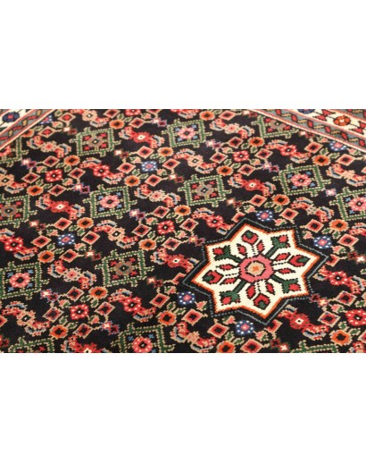 Tappeto Hamadan Persia grigio giallo 100x144