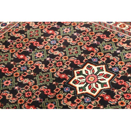 Tappeto Hamadan Persia grigio giallo 100x144