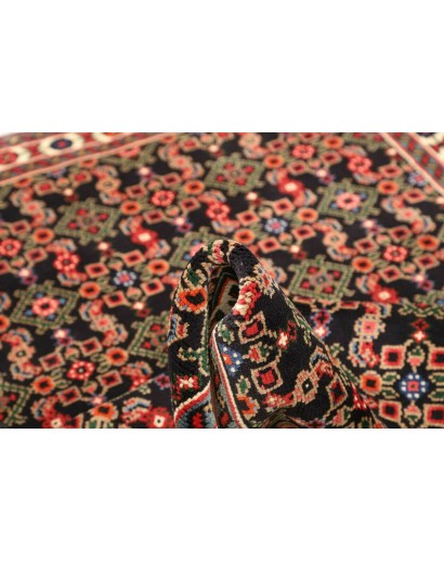 Tappeto Hamadan Persia grigio giallo 100x144
