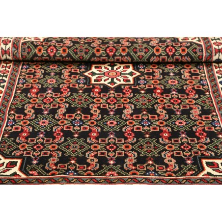 Tappeto Hamadan Persia grigio giallo 100x144