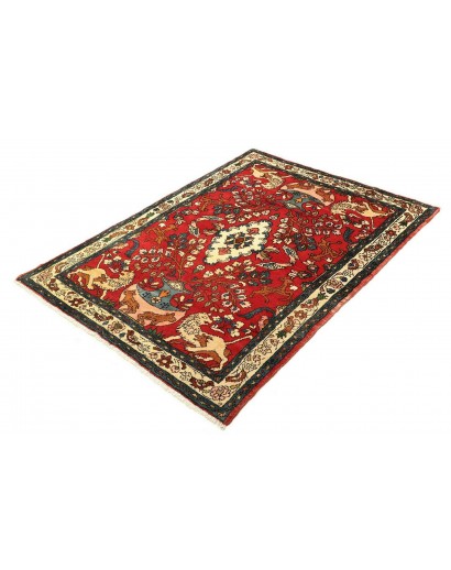 Tappeto Hamadan Persia marrone giallo 110x154