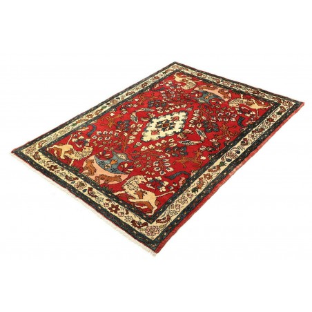 Tappeto Hamadan Persia marrone giallo 110x154