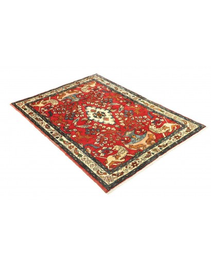 Tappeto Hamadan Persia marrone giallo 110x154