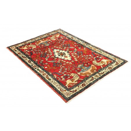 Tappeto Hamadan Persia marrone giallo 110x154
