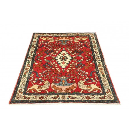 Tappeto Hamadan Persia marrone giallo 110x154