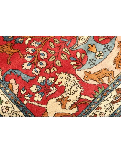 Tappeto Hamadan Persia marrone giallo 110x154