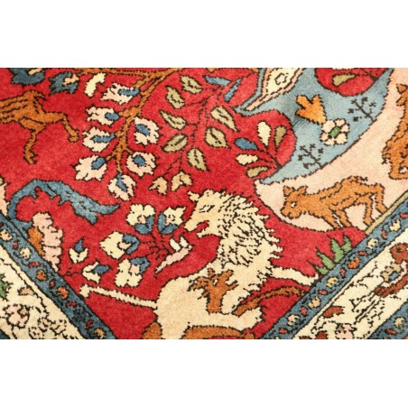 Tappeto Hamadan Persia marrone giallo 110x154