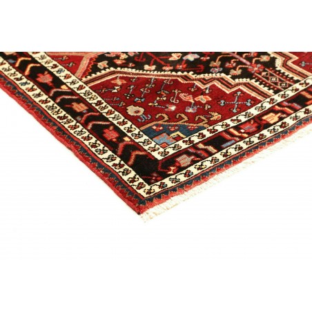 Tappeto Hamadan Persia grigio giallo 114x165