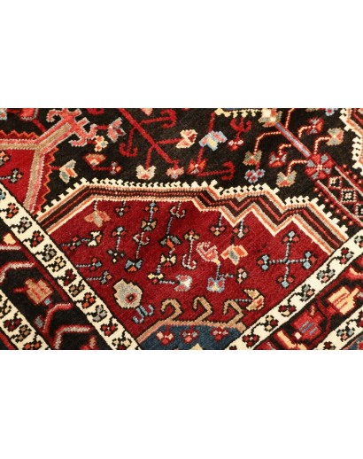 Tappeto Hamadan Persia grigio giallo 114x165