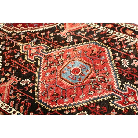 Tappeto Hamadan Persia grigio giallo 114x165