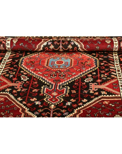 Tappeto Hamadan Persia grigio giallo 114x165
