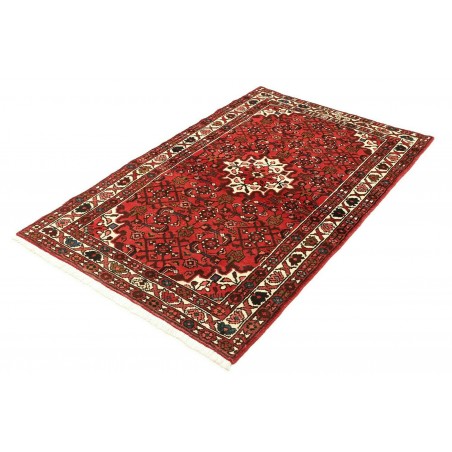 Tappeto Hamadan Persia marrone giallo 104x155