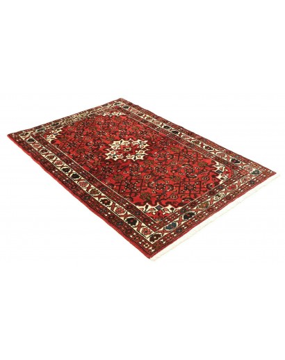 Tappeto Hamadan Persia marrone giallo 104x155