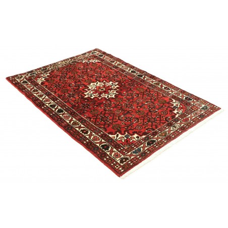Tappeto Hamadan Persia marrone giallo 104x155