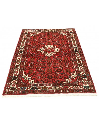 Tappeto Hamadan Persia marrone giallo 104x155