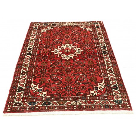 Tappeto Hamadan Persia marrone giallo 104x155