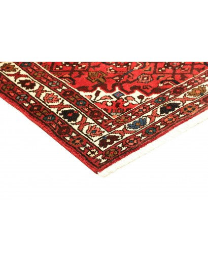 Tappeto Hamadan Persia marrone giallo 104x155