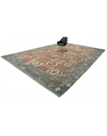 Tappeto Kilim Afghanistan bianco 402x596