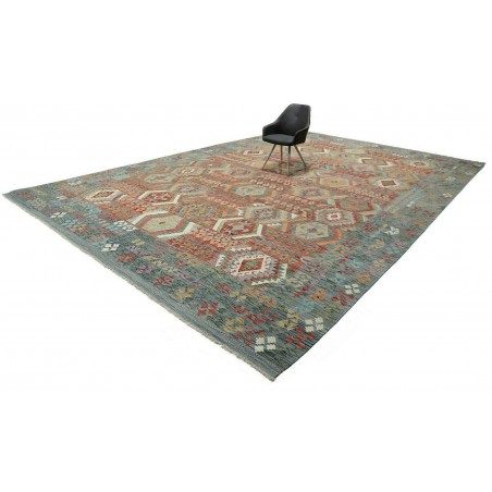 Tappeto Kilim Afghanistan bianco 402x596