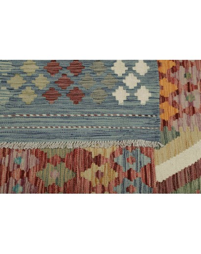 Tappeto Kilim Afghanistan bianco 402x596
