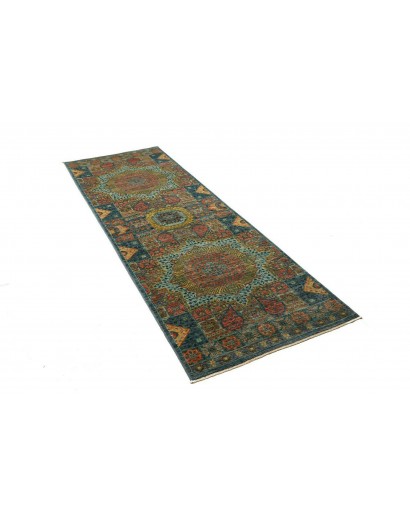 Tappeto Mamlouk Pakistan azzurro grigio 82x255
