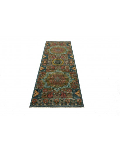 Tappeto Mamlouk Pakistan azzurro grigio 82x255