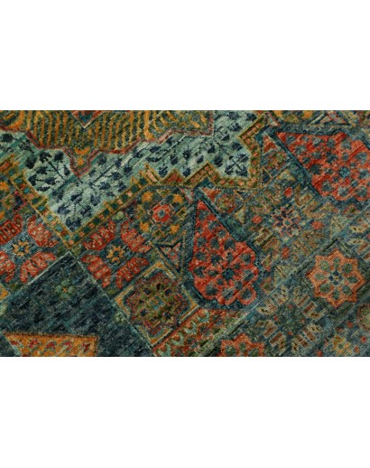 Tappeto Mamlouk Pakistan azzurro grigio 82x255