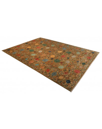 Tappeto Shahi Fine Pakistan marrone giallo 207x302