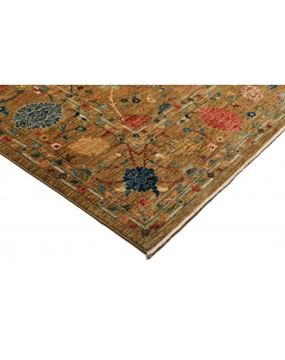 Tappeto Shahi Fine Pakistan marrone giallo 207x302