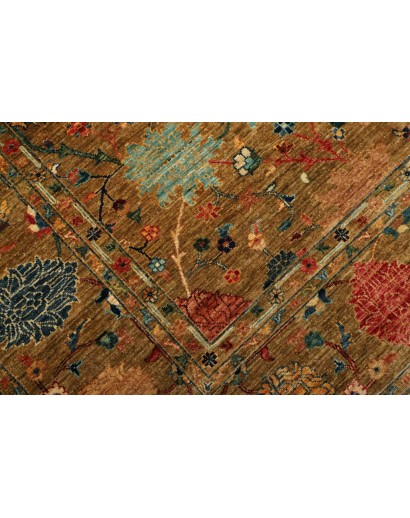 Tappeto Shahi Fine Pakistan marrone giallo 207x302