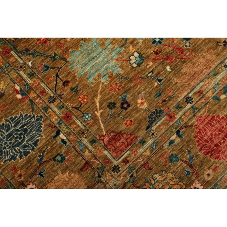 Tappeto Shahi Fine Pakistan marrone giallo 207x302