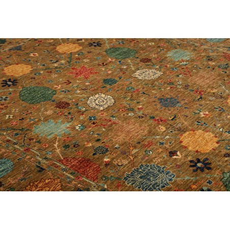 Tappeto Shahi Fine Pakistan marrone giallo 207x302