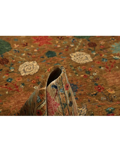 Tappeto Shahi Fine Pakistan marrone giallo 207x302