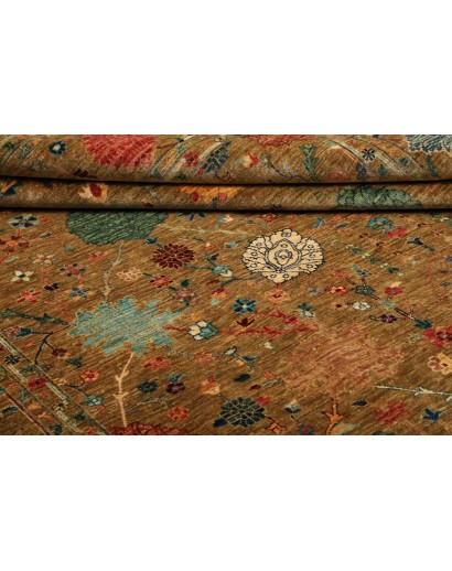 Tappeto Shahi Fine Pakistan marrone giallo 207x302