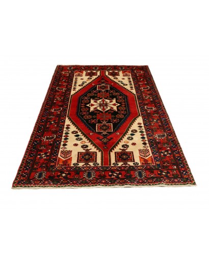 Tappeto Hamadan Persia blu marrone 136x203
