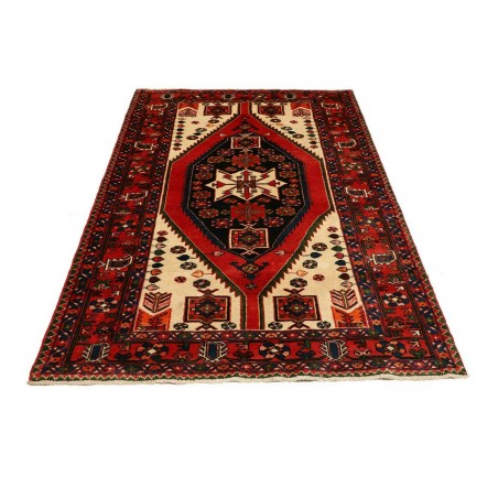 Tappeto Hamadan Persia blu marrone 136x203