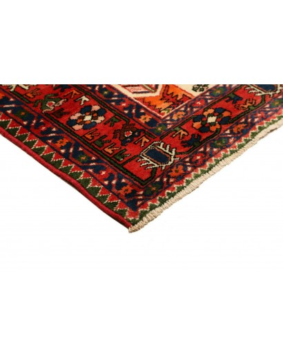 Tappeto Hamadan Persia blu marrone 136x203