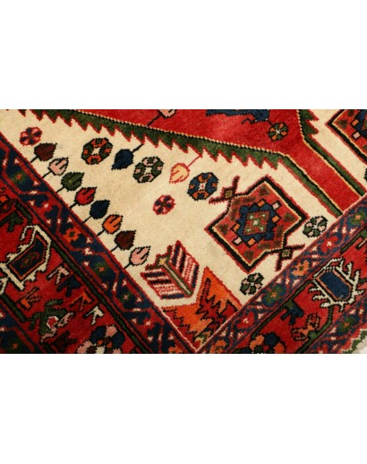 Tappeto Hamadan Persia blu marrone 136x203