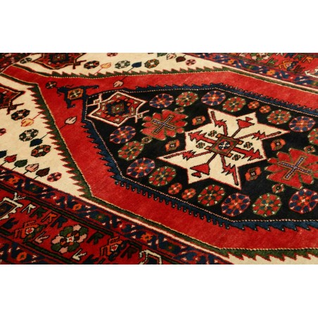 Tappeto Hamadan Persia blu marrone 136x203