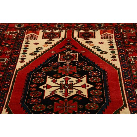 Tappeto Hamadan Persia blu marrone 136x203