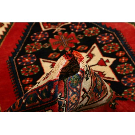 Tappeto Hamadan Persia blu marrone 136x203